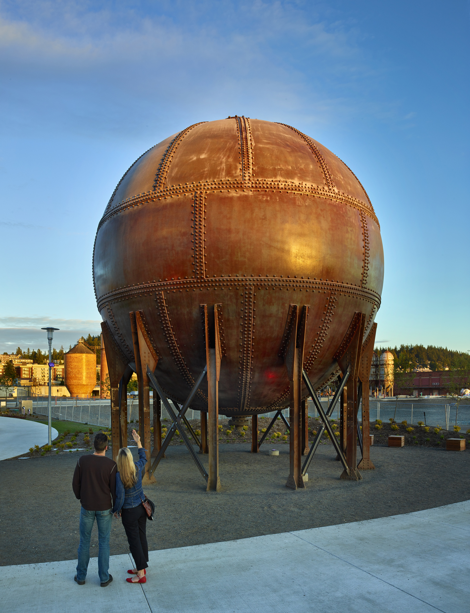 Acid Ball. Bellingham waterfront. Bellingham, Washington.© Copyright 2018 Benjamin Benschneider All Rights Reserved. Usage may be arranged by contacting Benjamin Benschneider Photography. Email: bbenschneider@comcast.net