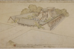 Frank Lloyd Wright (American, 1867–1959). Rosenwald Foundation School, Hampton Normal and Agricultural Institute, Virginia. Project, 1928.