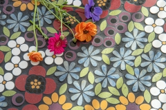 Wildflowers stone mosaic