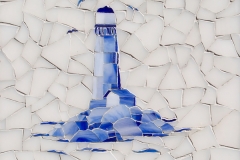 Lighthouse Delft glass mosaic