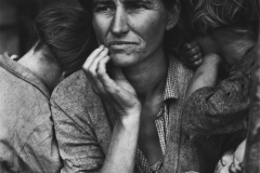 Dorothea Lange. Migrant Mother, Nipomo, California, 1936. Gelatin silver print. The Dorothea Lange Collection, the Oakland Museum of California, City of Oakland, Gift of Paul S. Taylor