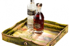 Artist Damian Aquiles: Luxury Bar Trays for FACUNDO Rum Collection