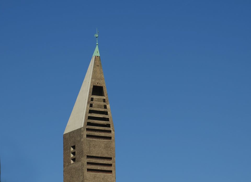St Gertrud church, by architect Gottfried BÃ¶hm, Cologne, Germany, 1965