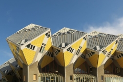 Kubuswoningen , Cube Houses, by architect Piet Blom, Rotterdam, Netherlands, 1984