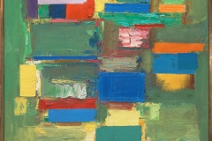 Morning Mist1958Oil on canvas55 ⅛ x 40 ⅜ in. (140 x 102.6 cm)University of California Berkeley Art Museum and Pacific Film Archive, bequest of the artist, 1966 (1966.45)