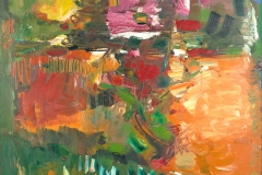 In the Wake of the Hurricane1960Oil on canvas72 ¼ x 60 in. (183.5 x 152.4 cm)University of California, Berkeley Art Museum and Pacific Film ArchiveGift of the artist, 1965 (1965.6)
