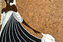 La Panthère Blanche jewel glass mosaic