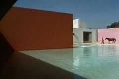 Stable, horse, pool and house planned by architect Luis Barragan, Rene Burri, Magnum Photos