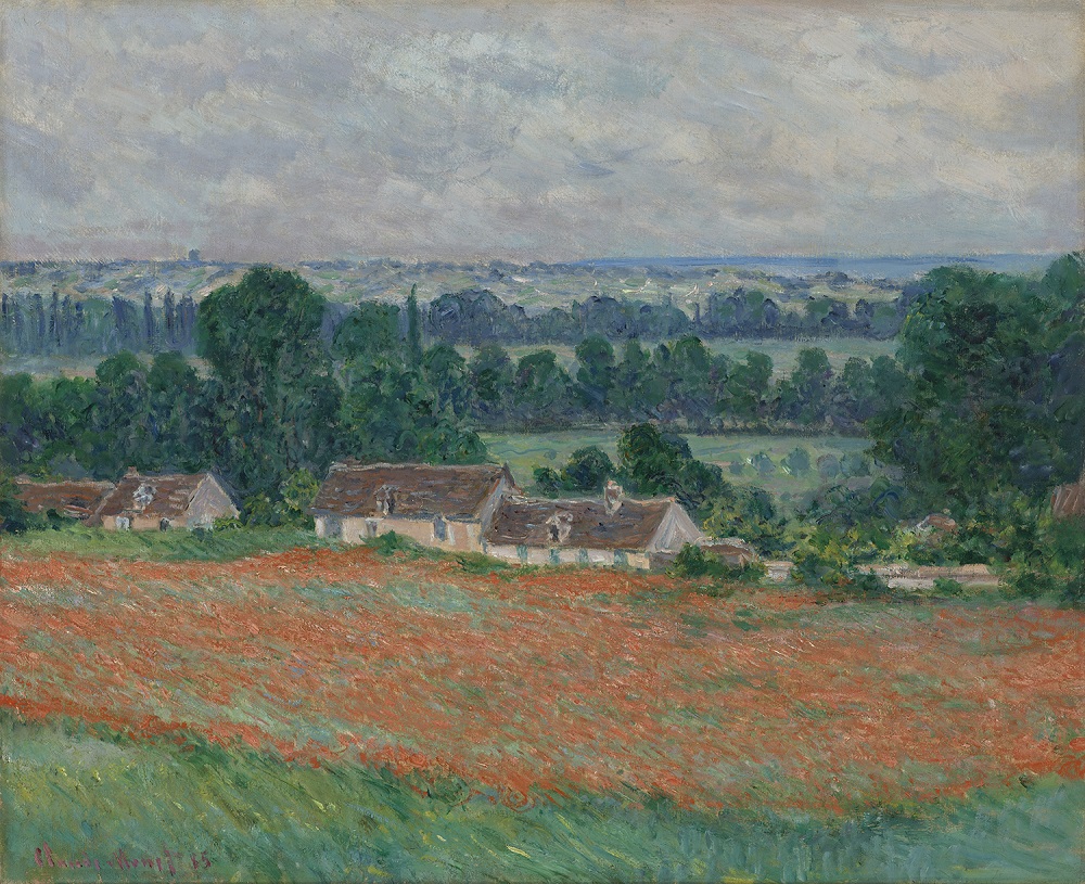 Claude Monet (French, 1840–1926). Field of Poppies, Giverny, 1885. Oil on canvas, 23 5/8 x 28 3/4 in. Virginia Museum of Fine Arts, Richmond, Collection of Mr. and Mrs. Paul Mellon, 85.499. Image © Virginia Museum of Fine Arts. Photo: Katherine Wetzel