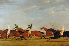 John Frederick Herring, Sr. (English, 1795–1865). The Final Lengths of the Race for the Doncaster Gold Cup, 1826. Oil on canvas, 17 3/4 x 35 3/4 in. Virginia Museum of Fine Arts, Richmond, Paul Mellon Collection, 99.79. Image © Virginia Museum of Fine Arts. Photo: Katherine Wetzel