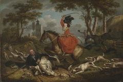 John Collett (British, ca. 1725–1780). The Joys of the Chase or The Rising Woman and the Falling Man, 1780. Oil on canvas, 16 x 23 1/2 in. Virginia Museum of Fine Arts, Richmond, Paul Mellon Collection, 99.62. Image © Virginia Museum of Fine Arts. Photo: Travis Fullerton