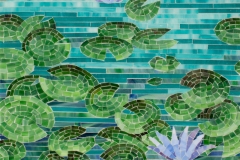 Water Lilies jewel glass mosaic