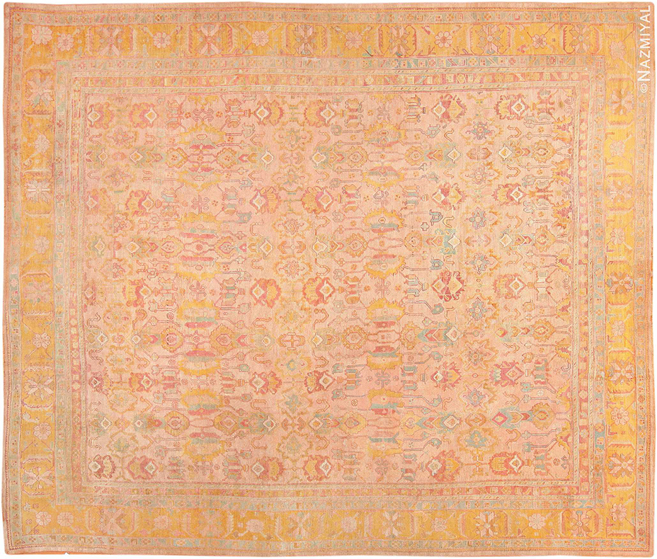 large-antique-turkish-oushak-rug-47427-detail