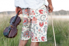 Violin in a field