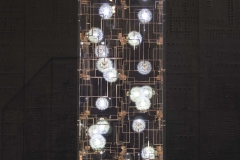 3a. 'Fragile Future', dandelion seeds, phosphorous bronze, LEDs, perspex, by Studio Drift. Limited edition of 20 _ 2AP. Carpenters Workshop Gallery