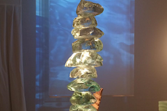 'Fusion' sculpture in Murano glass by Ilka Suppanen, 2016. Gallery Maria Wettergren