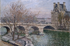 Camille Pissarro (1830-1903). "Le pont Royal et le pavillon de Flore", 1903. Musée des Beaux-Arts de la Ville de Paris, Petit Palais.