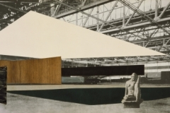 Daniel Brenner. Student Project for Concert Hall, Perspective Collage, 1946. The Art Institute of Chicago. Gift of Rachael, Jon and Ariel Brenner