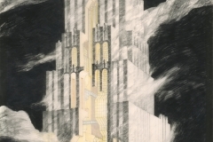 Preview | Download (1.39 MB) Charles Willard Moore, John Ruble, and Buzz Yudell. Late Entry to the Tribune Tower Competition, Perspective, 1980. The Art Institute of Chicago. Purchased from Young Hoffman Gallery; Architecture Fellows restricted gift; Architecture Purchase Account.