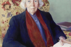 Mildred Nungester Wolfe (1912-2009), Portrait of Eudora Alice Welty, 1988. oil on canvas. 39 ½ x 33 ½ in. (framed). Collection of the National Portrait Gallery, Smithsonian Institution, Washington D.C. NPG.88.163.