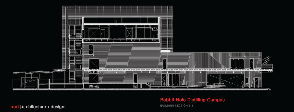 Rabbit Hole Distillery Building Section