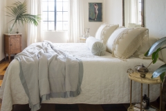 Bella Notte 2020 Spring Lifestyle, Austin Quilted in Winter White + Frida