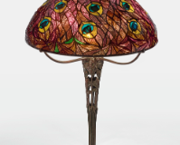 Lot 26: Tiffany Studios "Peacock" Table Lamp