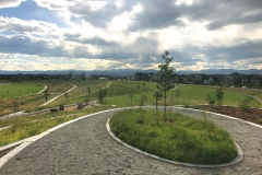 Civitas Stapleton Park pic: With sweeping views of the Front Range, the Vista Garden in Sandhills Prairie Park is the highest point in all of the Willow Park Neighborhood