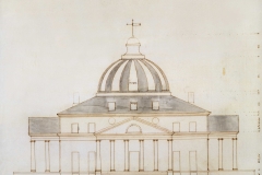 Thomas Jefferson (American, 1743–1826) Proposed sketch for the President’s House, elevation, 1792 Pen and ink with gray wash Courtesy of the Maryland Historical Society 1976.88.6
