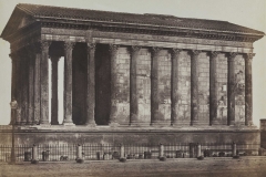 Édouard-Denis Baldus (French, born Prussia, 1813–1889) Maison Carée À Nîmes, 1853 Salted paper print Chrysler Museum of Art, museum purchase in memory of Alice R. and Sol B. Frank 98.9