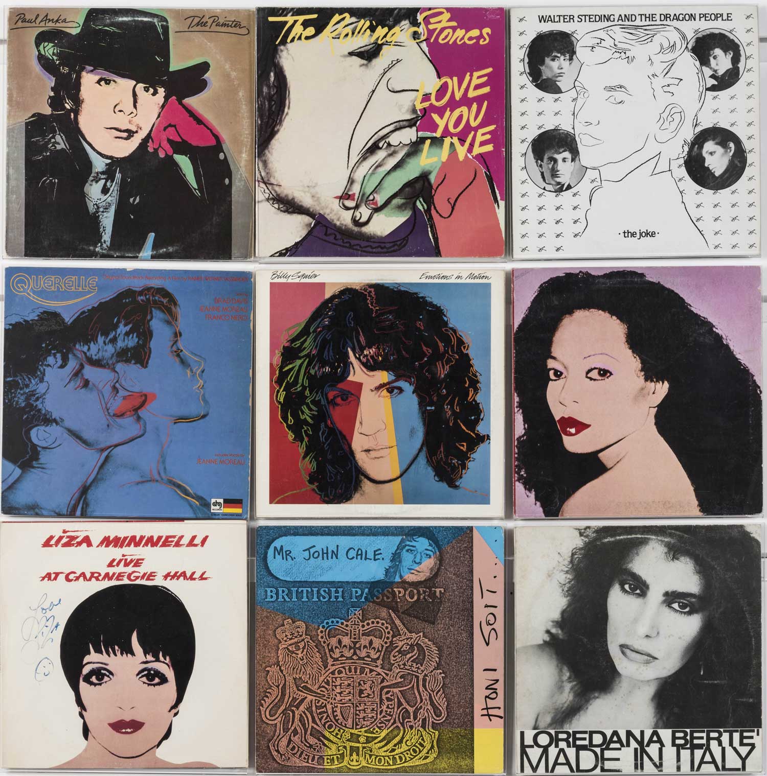 Warhol Album Covers