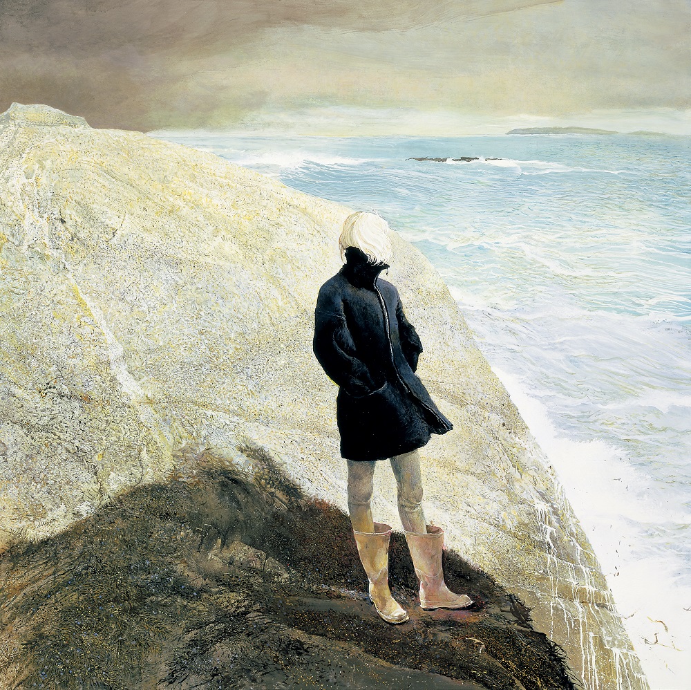 Andrew Wyeth (American, 1917-2009) On the Edge, 2001 Tempera on panel Bank of America Collection ©2020 Andrew Wyeth/Artists Rights Society (ARS), New York