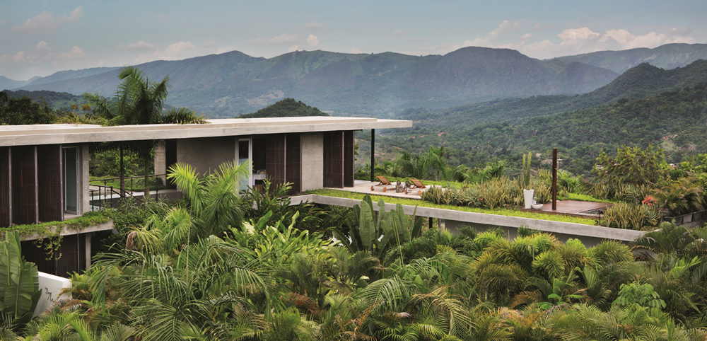 It features 50 homes on six continents – built in both tropical and alpine environments.