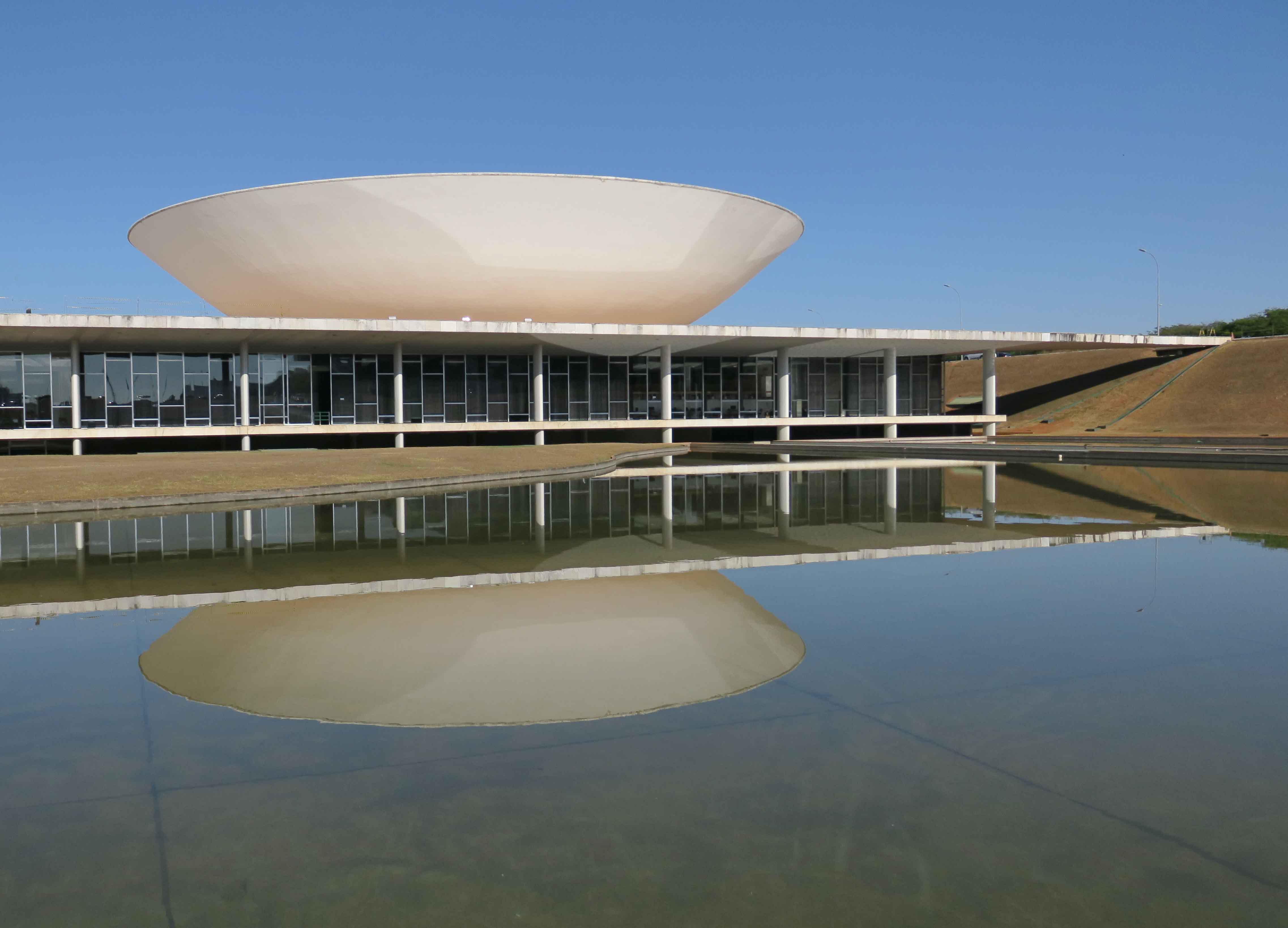 Brasilia: National Congress, House of Representatives Dome; Photo by Paul Clemence