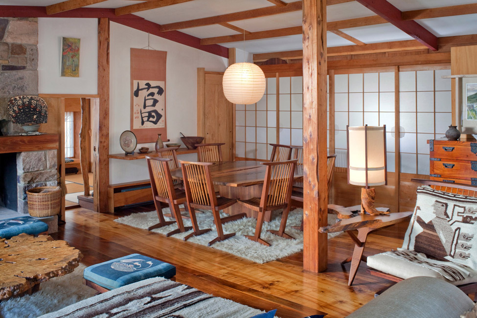 Country: United StatesSite: George Nakashima House and Woodworker ComplexCaption: Reception House InteriorImage Date: 2/3/2012Photographer: Christian Giannelli/World Monuments FundProvenance: 2014 Watch NominationOriginal: from Sharefile