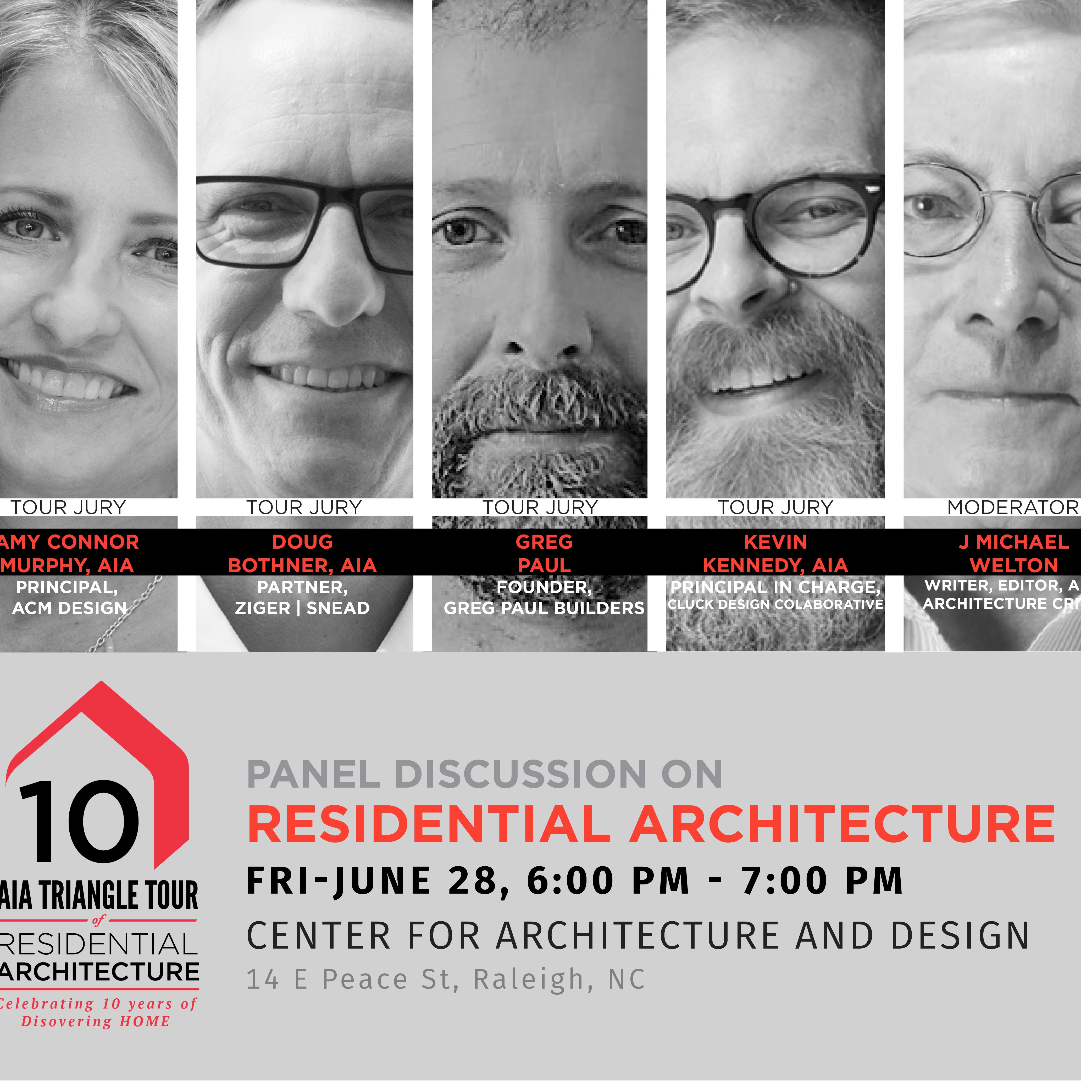 They’ll be participating in a panel discussion on residential architecture, one that’s open to the public.
