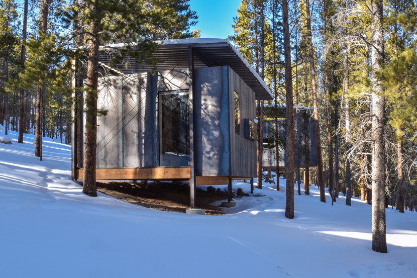 Guides will bunk in a cluster of 21 micro cabins created by the design/build program at the University of Colorado Denver.