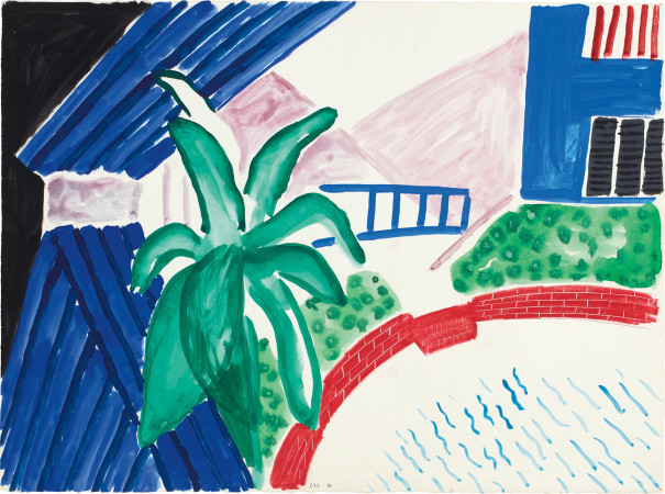 House Palm and Pool, by David Hockney