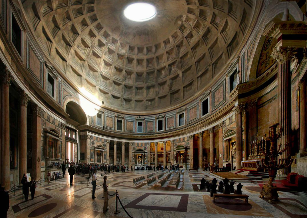 Interior, The Pantheon in Rome