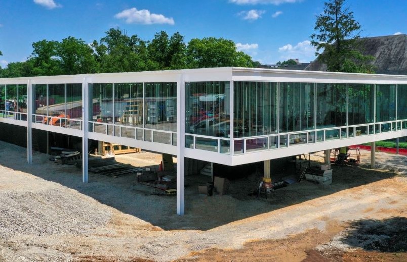 For unknown reasons, the Alpha Theta chapter of Pi Lambda Phi never turned their 10,000-square-foot design into reality.