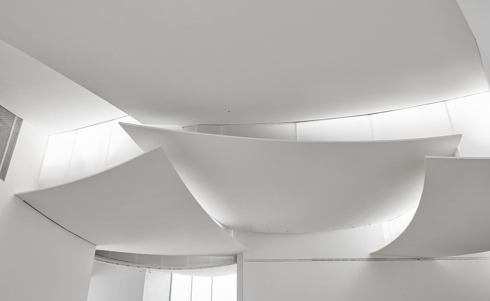 The new, 237,000-square-foot Kinder Building for the Museum of Fine Arts Houston was designed by Steven Holl.