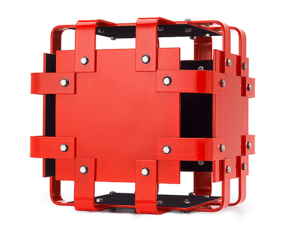 david-whippen-red-powder-coated-steel-cube-16x16x16-inches