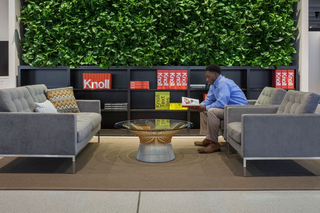 They were asked to create a showroom that both tied to the language of the previous showrooms that we designed for Knoll (in NY, Houston, and SF) while tailoring the design to both the material palette and needs of the local market.