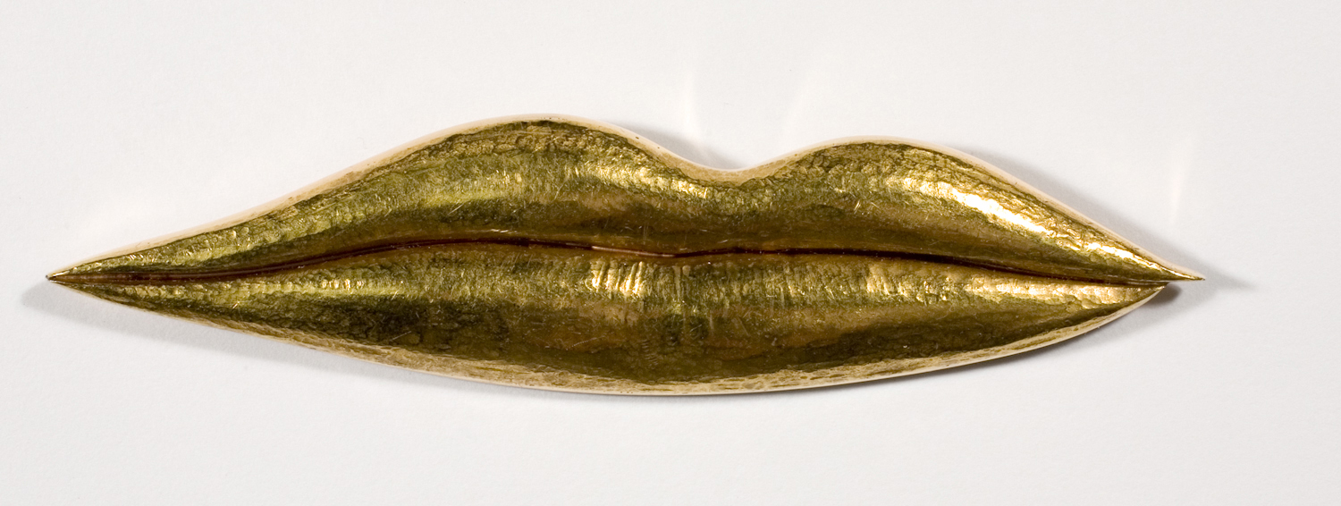Man Ray (1890â1976); Untitled (Gold Lips), n.d.; Gold; 1 x 4 in. (2.5 x 10.1 cm); Man Ray Trust; Â© 2011 Man Ray Trust/Artists Rights Society (ARS), New York/ADAGP, Paris.