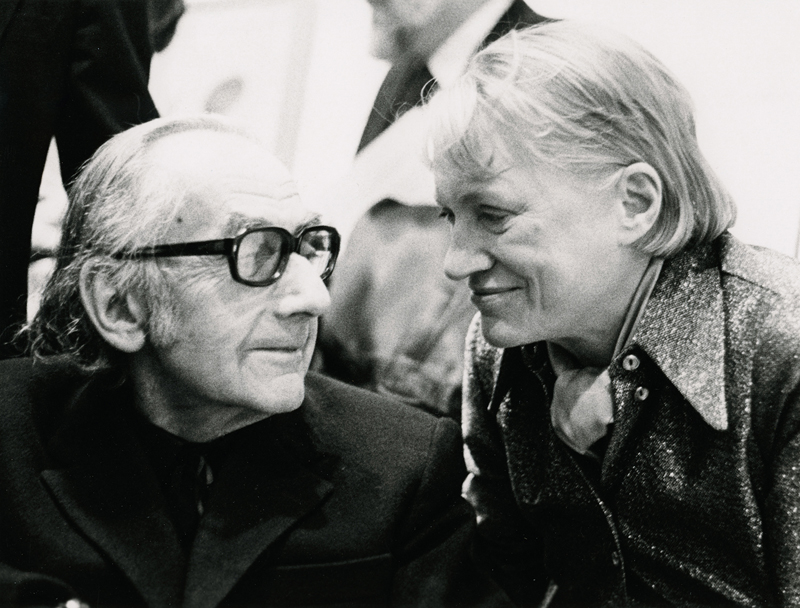 Eileen Tweedy (born 1929); Man Ray and Lee Miller at the Opening of Man Ray, Inventor, Painter, Poet at the Institute of Contemporary Arts, London, 1975; Gelatin silver print; 6 1/4 x 8 1/4 in. (15.9 x 20.9 cm); The Penrose Collection, Sussex, England; Â© Courtesy of The Penrose Collection. All rights reserved.