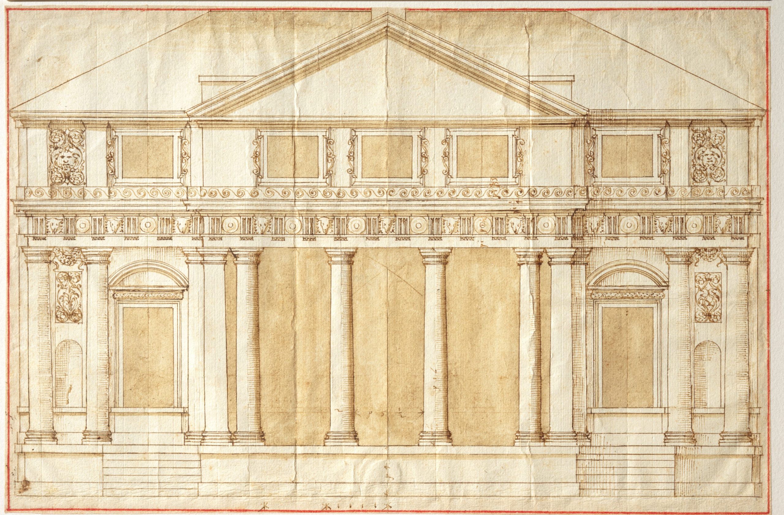 As Howard Burns points out in the exhibit catalog, Palladio’s aim was “to rebuild the cities and restructure the countryside of the Veneto, and by implication, the world.