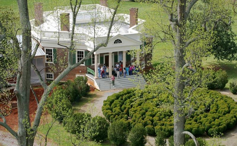 It took a mere fourteen years to complete (compared to Monticello’s forty), and its condition today, thoughtfully and painstakingly restored by a team of preservationists, resembles almost precisely the raw structure he knew early in its construction.