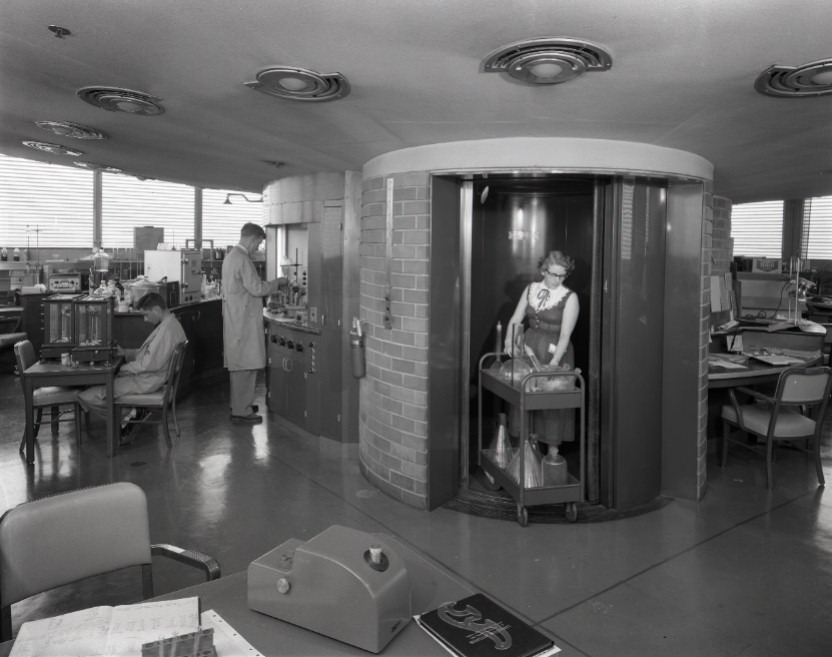 1955 Research Tower interior