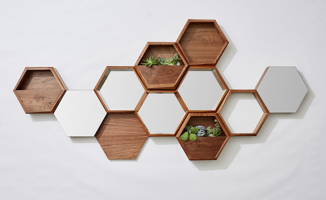 Think Fabricate_Wall\'nut Hexagons